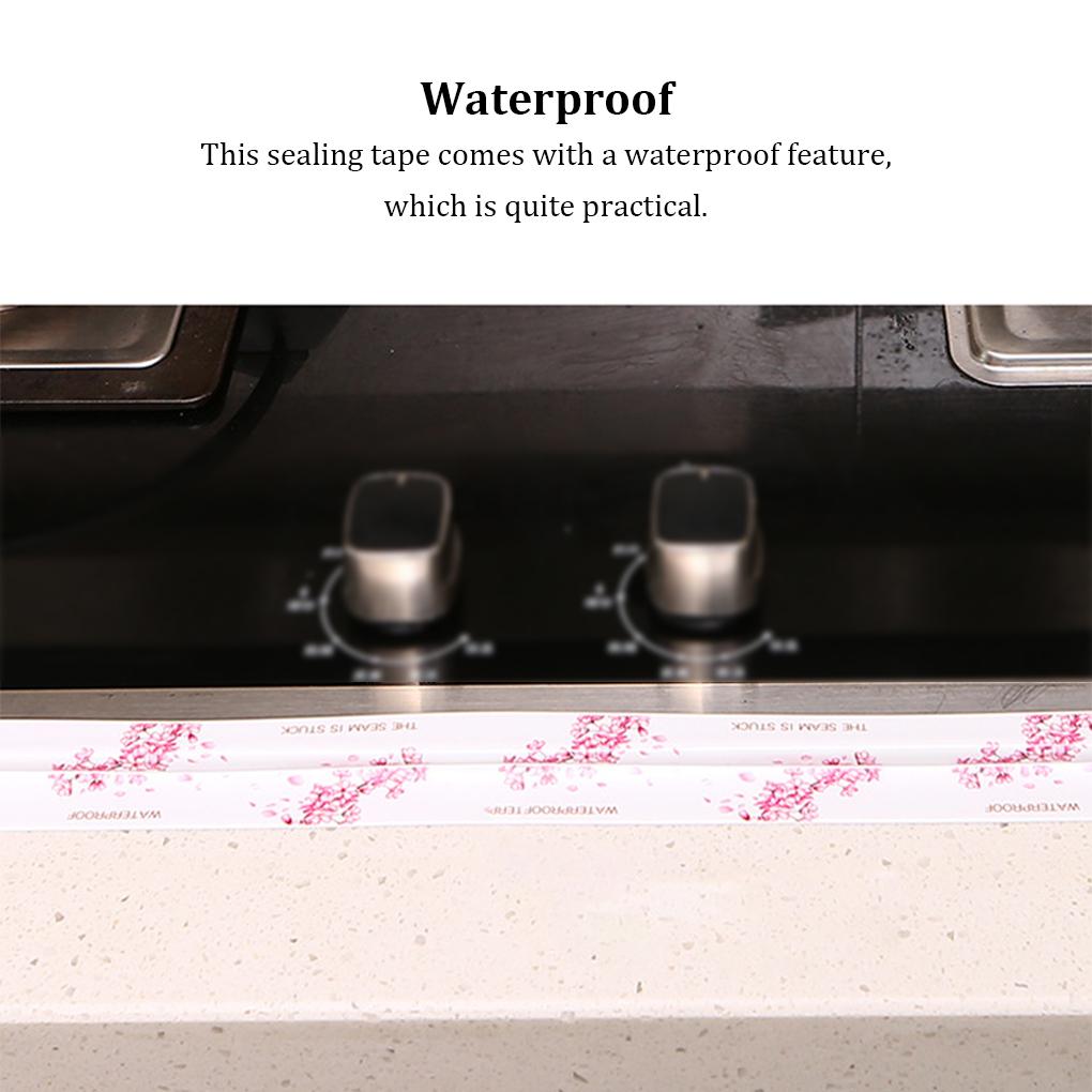 Scellant Robinet Évier Scellant Autocollant Carrelage Anti-poussière Polyvalent Bassin Salle de Bain Accessoires Ménagers Bande de Calfeutrage