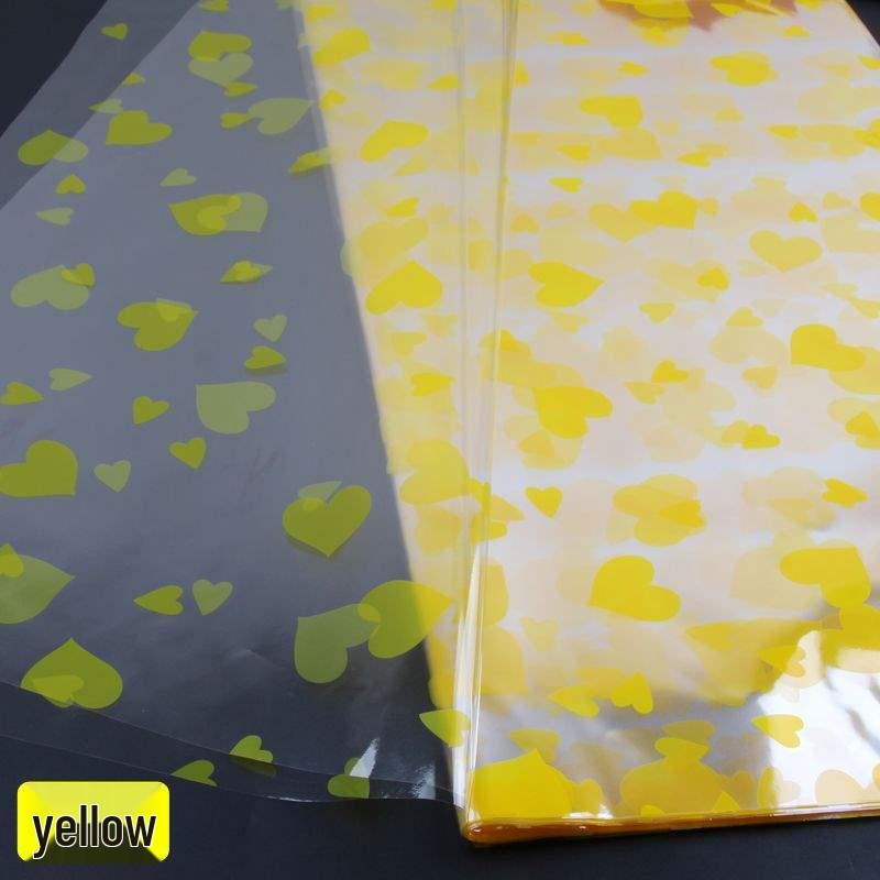 High-End Christmas Eve Floral Wrapping Paper Set with Cellophane and Butterfly Pull Flowers