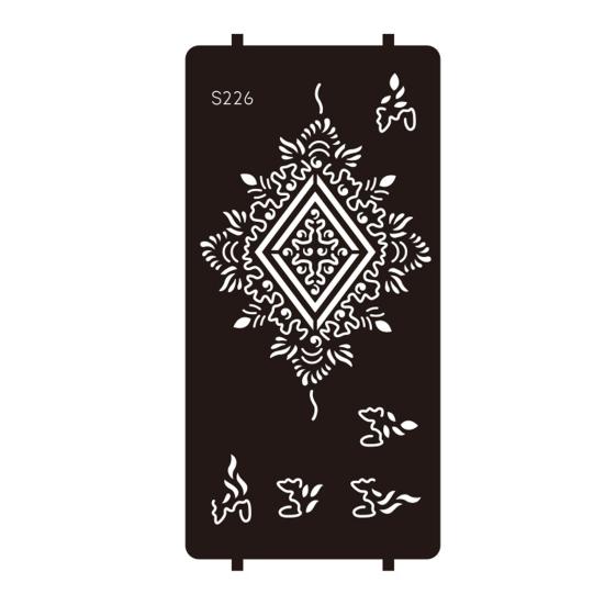 Yousheng Reusable Indian Henna Tattoo Stencils, Mehndi Hand Painting Templates, DIY Flower Pattern for Body Art, Festival Makeup