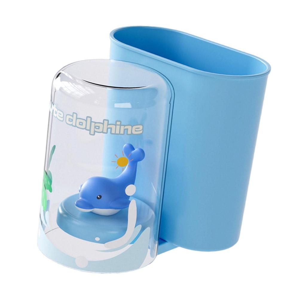 Cartoon Toothbrush Rack Multifunctional Modern Easy to Install Rinsing Cup Stand for Home Apartment Bathroom Hotel Decor