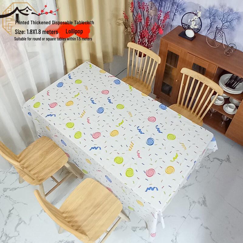 ZISIZ Disposable Rectangular Kindergarten Tablecloth