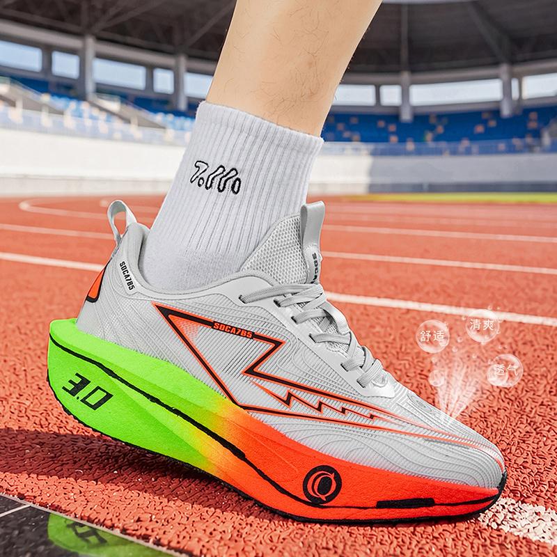 Running Shoes Men Carbon Board Marathon Speciality Sports Breathable Lightweight Comfortable Women'S Athletic Casual Sneakers