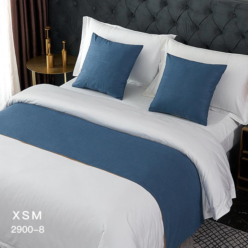 Alergări de pat nordic de culoare solidă, simplitate, bumbac, lenjerie de rulare, aleargă pentru cameră de nuntă, husă pentru steagul de pat, decorare pentru hotel, prosop coadă de pat