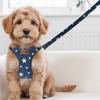 Adjustable Dog Harness Lead Leash Set Breathable Denim Mesh Pet Harness Vest Style Escape Proof Dog Chest Harness Pet