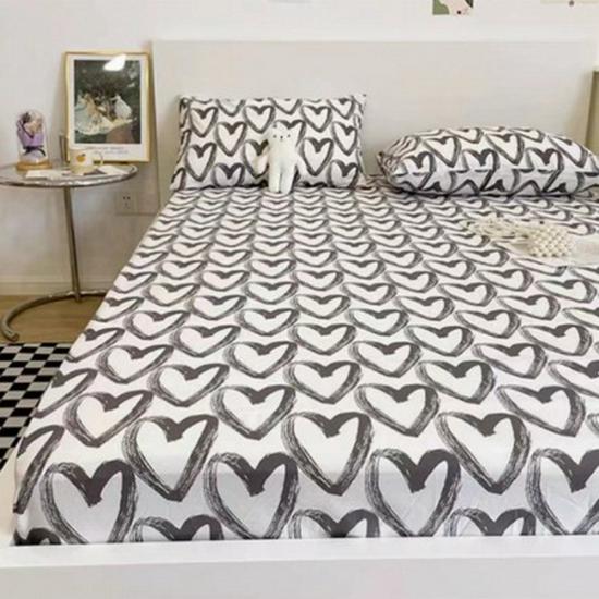 Premium Aloe Cotton Fitted Sheet & Waterproof Pillowcase Set - Skin-Friendly & Comfortable