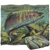 Wild Wings Rainbow Trout 2 Silky Supersoft Blanket