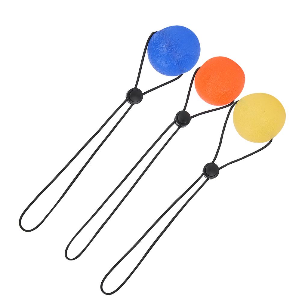 Finger Exercise Ball Fitness Hand Finger Strength Stretch Training Ball for Rehabilitation(Yellow 15 Hardness Orange 20