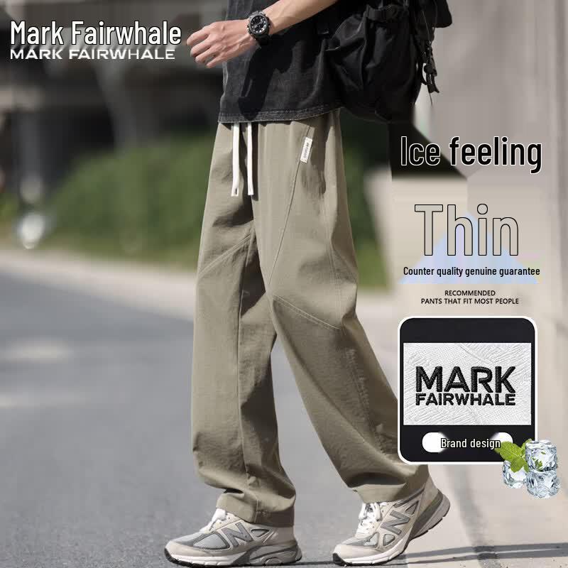 Mark Fairwhale Men s Summer Thin Cool Casual Straight Pants 2XL