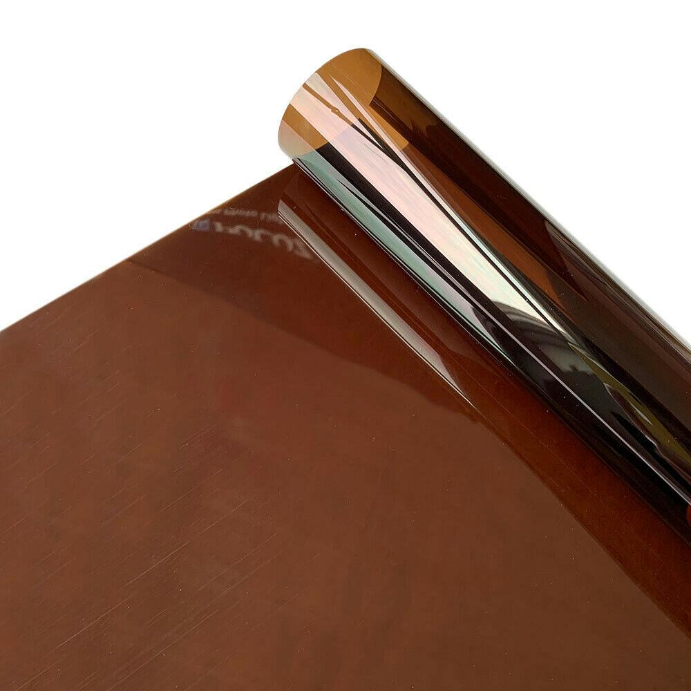 Transparent Fönsterfilm Flerfärgad Solton Självhäftande Dekor av Färgat Glas Vinylrulle DIY A4 20/40*120CM