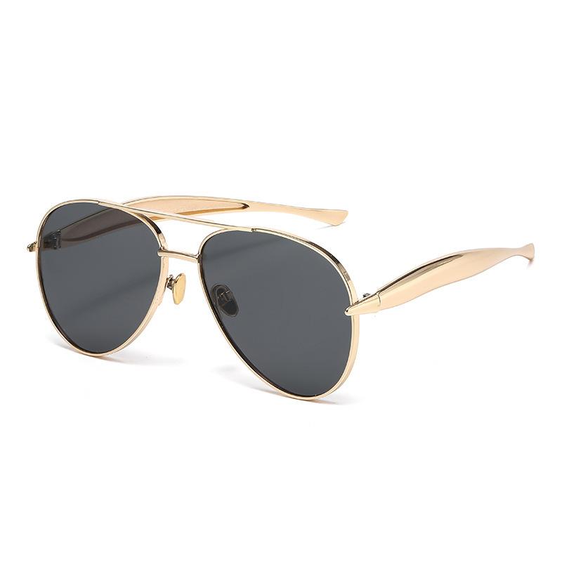 JYL TS Sunglasses UV Protection Pilot Double Beam Metal Unisex/3472