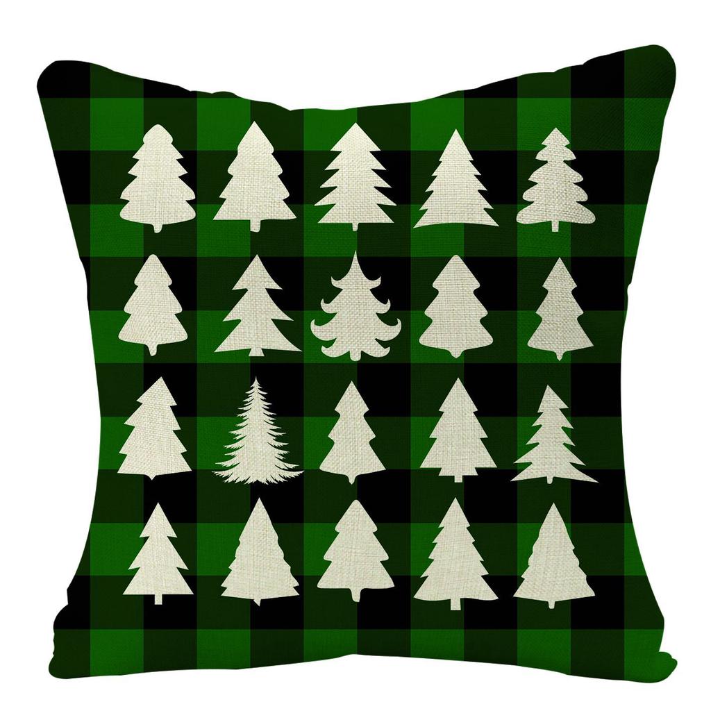 New Christmas Pillow, Linen Waist Pillow Case, Festive Home Sofa Decoration Pillow Cushion Cover
