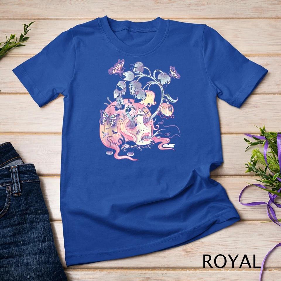 Pastel Goth Aesthetic Girl Flower SKull Japanese Kawaii T-Shirt Unisex T-shirt 7 3XL