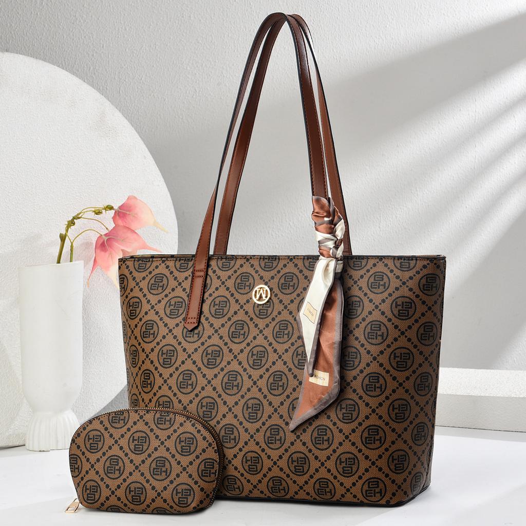 Tote Bag Checkerboard Child and Mother Bag Large Capacity Shoulder Messenger Bag Handbag Women's Bag S