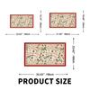 Floral Bath Mat Bathroom Floor Mats Absorbent Quick Dry Bathtub Side Carpet Non-Slip Shower Toilet Foot Rug Washable