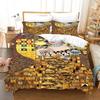 Angel  Oil Painting Bedding Set Ancient Art Duvet Cover Cartoon Warm Bed Quilt Cover Kids Bedroom Bed Cover Set Green