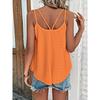 Dámská letní móda Elastické očka, Všestranná V-výstřih Tenká ramínka Vesta