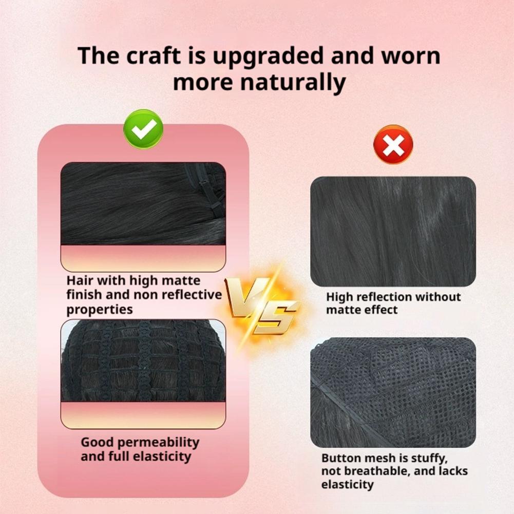 NEW Kpop Demon Hunters Wig Rumi Mira Zoey Saja Boys Baby Wig Men Women Synthetic Hair Free Wig Cap Cosplay Halloween Party Props