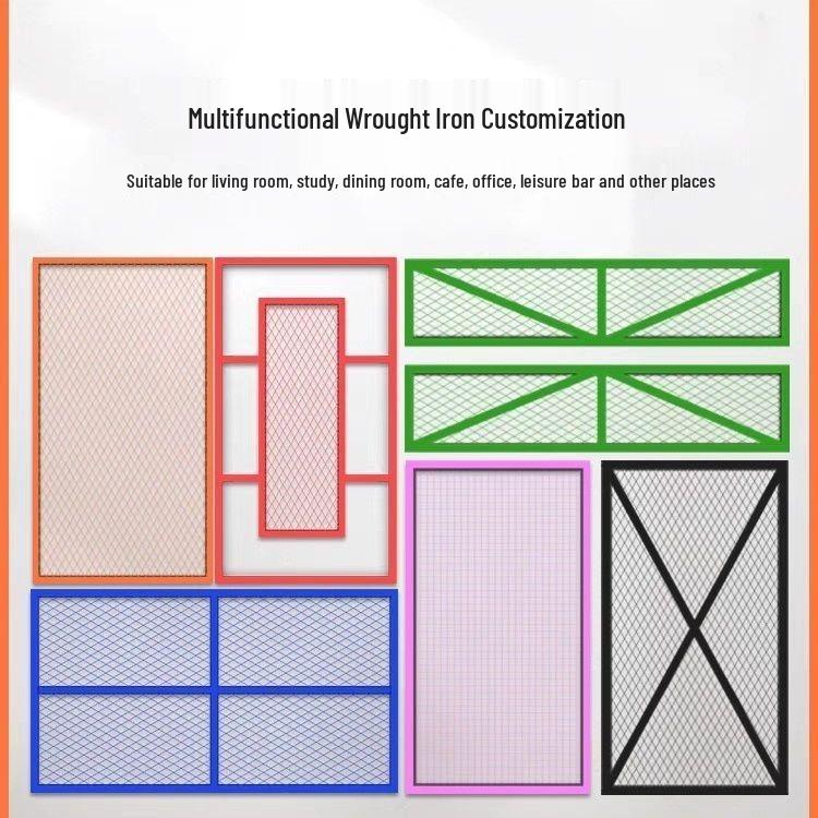 Decoratief Gesmeed IJzeren Gaas: Diamantdraad in Industriële Stijl voor Muren, Plafonds en Scheidingswanden.
