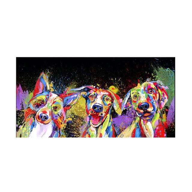 Modern Graffiti Animal Elephant Tiger Lion Canvas Painting Wall Art Picture Posters and Prints for Living Office Room Home Decor No Frame