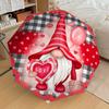 1PC Valentine's Day Gnome Pattern Small Travel Compact Windproof Umbrella, Automatic Folding Umbrella, Automatic Open/Close ,Gift-93