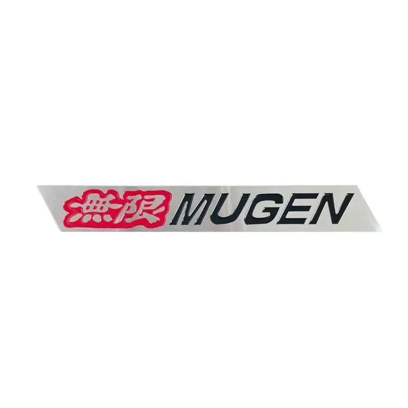 3D Aluminum Alloy Mugen Logo Rear Trunk Fender Emblem Badge Car Sticker Decals For Honda Civic Type R Accord Integra CRV Fit