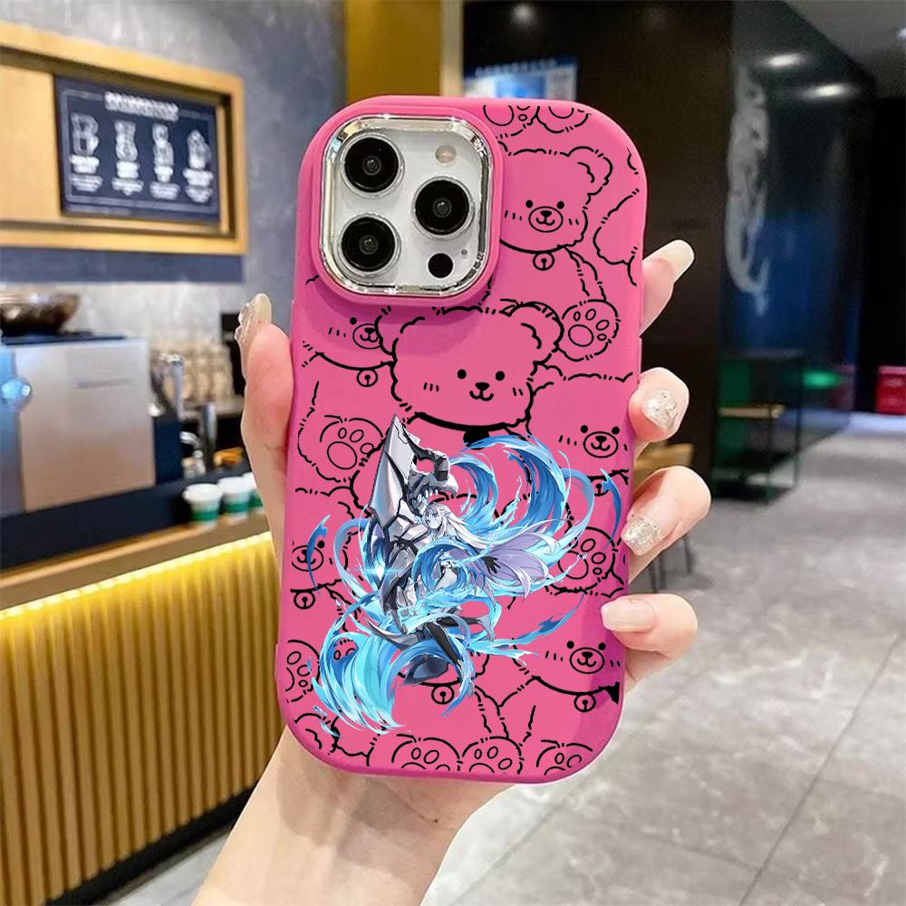 Phone Case: 2D Flat Design Suitable for iPhone 18 17 16 15 14 13 Pro Protective Case, Couple Style, Water Wave Effect, Christmas and Halloween Gifts