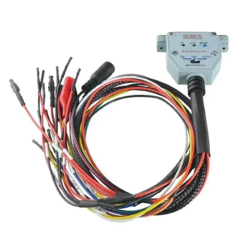 SM2 PRO 3 J2534 LED LIGHTS Boot Bench Cable DB25 ECU Bench Pinout Cable For VCI Read And Write ECU BATT VCC KLINE CAN-H CAN-L Code Readers 4