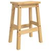 VidaXL Bar Stools 2 pcs Honey Wax 44 x 30 x 63 cm Solid Pine
