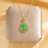 Minimalist Buddha Titanium Steel Clavicle Necklace Fashion Commute Luxury Jewelry For Women