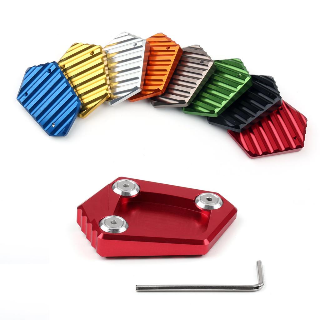 Bruce & Shark Side Stand Kickstand Plate Pad End for NC700S/X FORZA300 CB400 CBR250R X-ADV Motorcycle Motorcycle Black