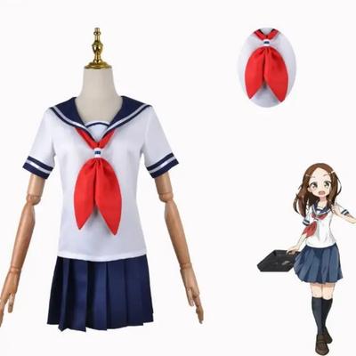 Škádlení mistra Takagi-san Cosplay kostýmy Takagisan námořnický oblek Takagi školní uniformy letní JK uniforma sukně