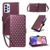 Suitable for Samsung S26 Ultra flip phone case with card slot, A37 5G diamond-studded starry sky protective case