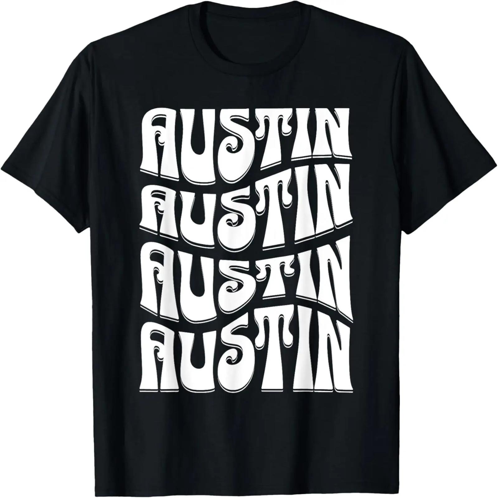 

Austin Texas Retro 60s 70s Style Design T-Shirt XXXXXL різнокольоровий