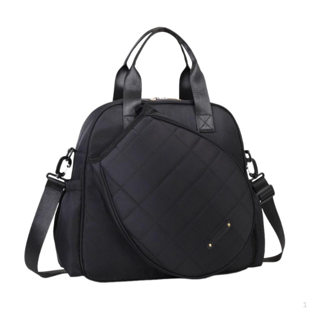 Tennis Racket Bag Crossbody Large with Removable Adjustable Shoulder Strap for Men Women Tote
