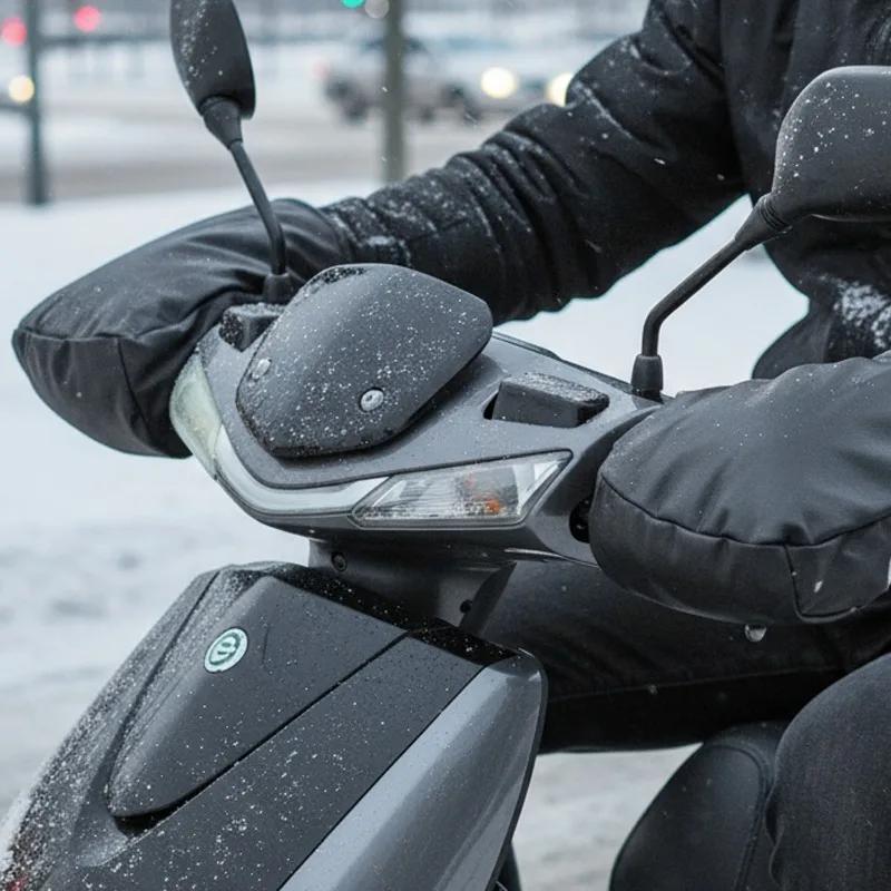 Motorrad Winddicht Wasserdicht Handabdeckung Fahrrad Lenkerabdeckungen Warme Handschuhe 2 Stück Winter Fahren Warme Lenkerabdeckungen