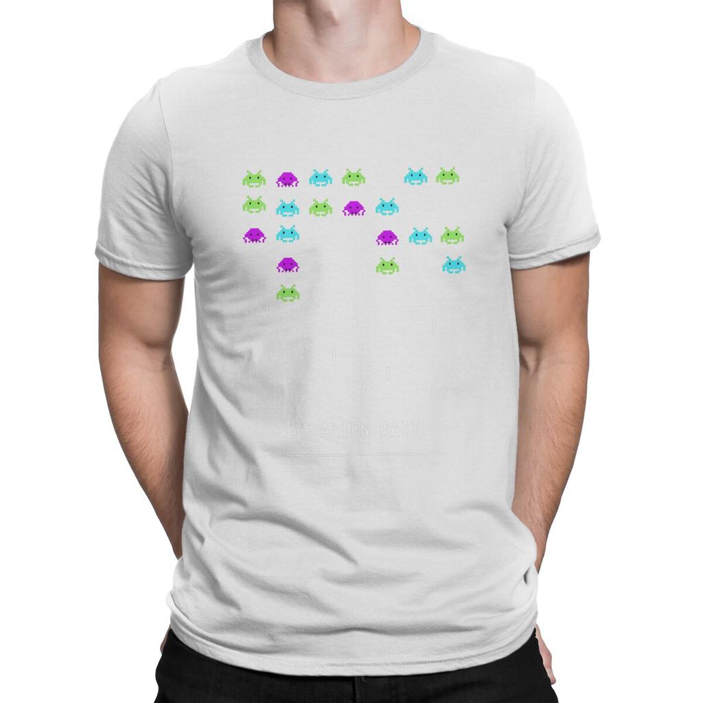 Space Invaders Shooting Video Game OG Alien Bait Tshirt Homme Mens Streetwear Blusas T Shirt For Men