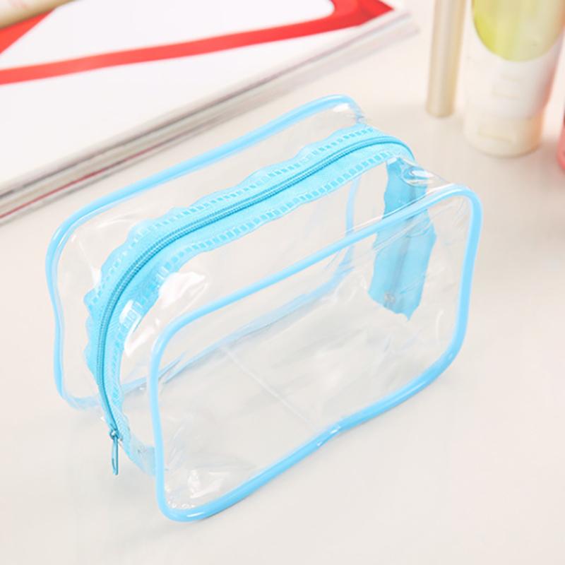 Travel Storage Toiletry Organize Women Waterproof Pvc Cosmetic Portable Bag Transparent Zipper Make Up Case Female Wash Kit
