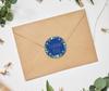 Darling Souvenir Personalized Floral Border Elegant 1.6 Inches Round Thank You Stickers DIY-45
