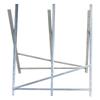 Portable Sawhorse Heavy Duty Steel Adjustable Work Support, Foldable Sawhorse Stand 100 kg Weight Capacity, Silver Tone