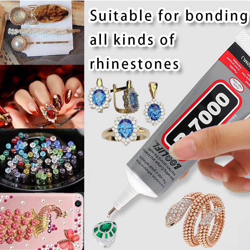 Multi-Purpose B7000 Glue Transparent Sealant for Phone Repair DIY Crafts Acrylic Jewelry Gem Sticking Waterproof & Flexible Bonding