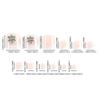 French White Tips Fake Toenails Moderate Thickness Comfortable to Wear Nails for Fashion Girls Foot Decoration