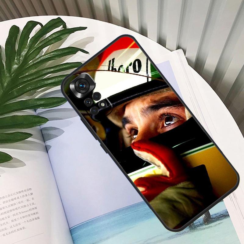 Racing Ayrton Senna Cover For Xiaomi Redmi Note 11 12 10 9 8 Pro Note 11S 10S 9S Redmi 10C 10A 9C 12C Back Case