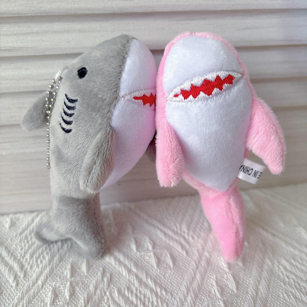 Cute Shark Plush Whale Keychain Toy - Marine Life Bag Charm Doll