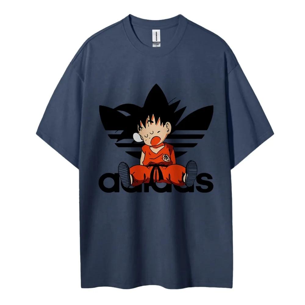 Dragon Ball Son Goku Pánské a dámské tričko s krátkým rukávem Stejné Pohodlné Krátký rukáv Párové Ležérní Krátký rukáv Populární Top