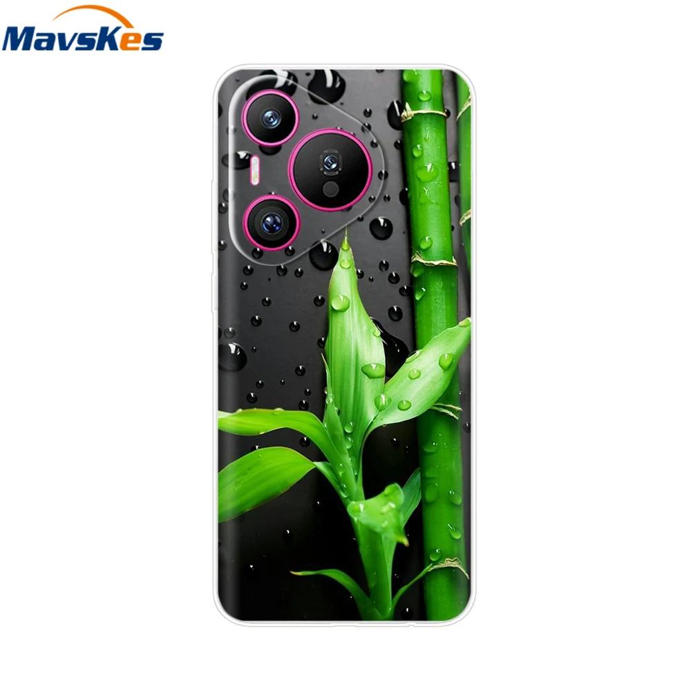 For Huawei Pura 70 Pro Case Pura 70 Clear Back Cover Pretty Girl Bumper Soft TPU Funda For Huawei Pura 70 Pro+ Pura70 Ultra Capa