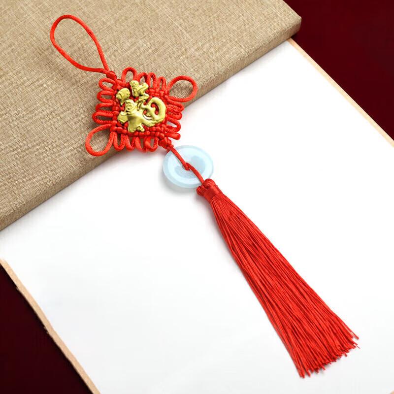 Chinese Knot Lucky Bamboo & Willow Hanging Decoration