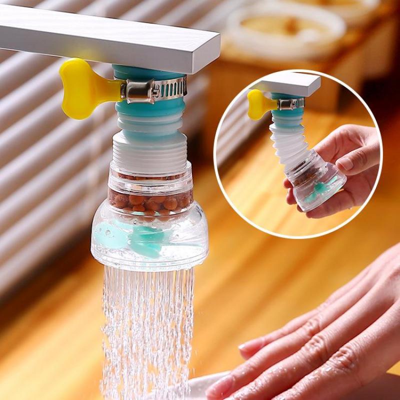 1pcs  New Tap Filter Splash-proof Drain Sturdy Useful Sink Water Tap Nozzle Filter Kitchen Supplies