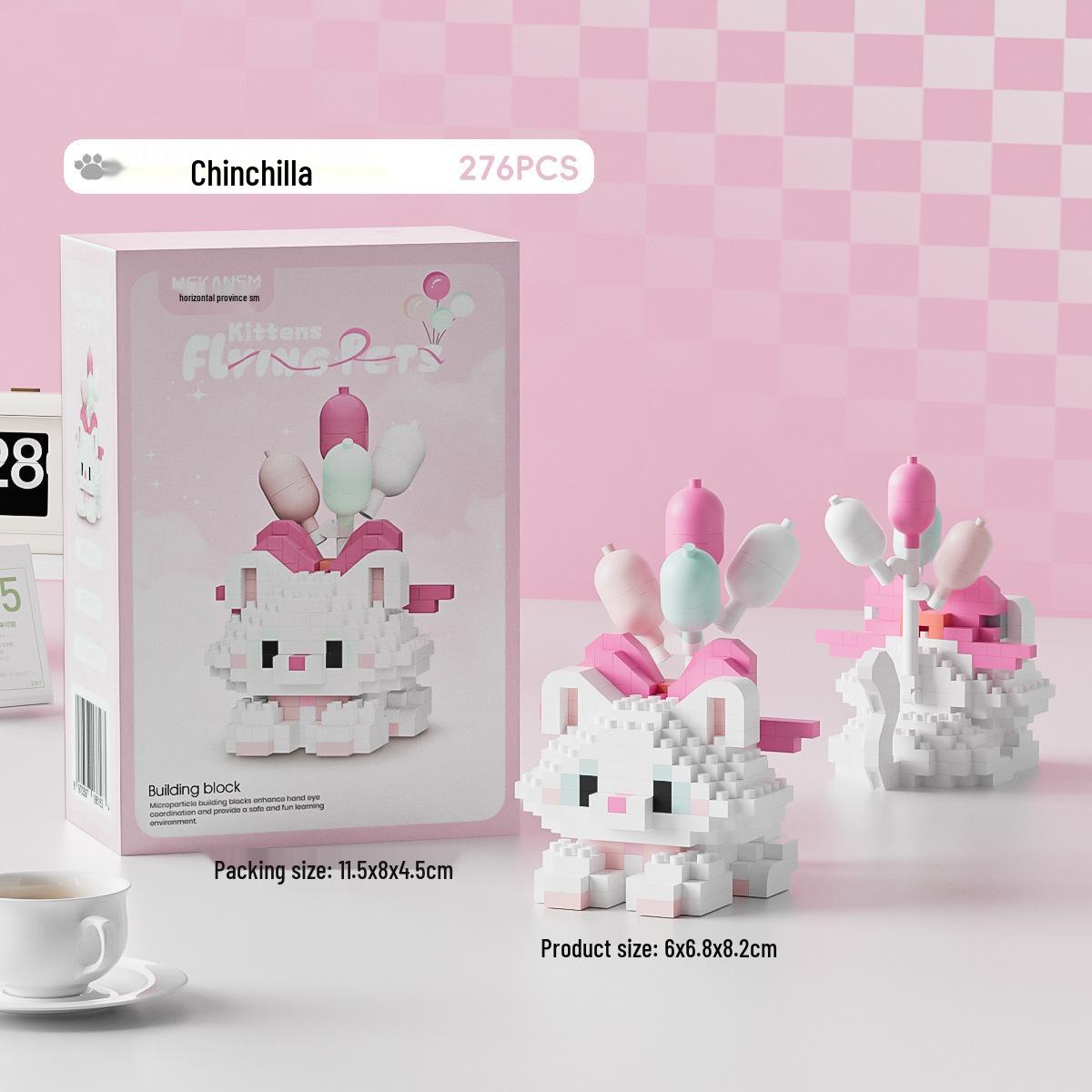 

Милый питомец собака и котенок микро-блоки образовательный набор игрушек, совместимый с Lego