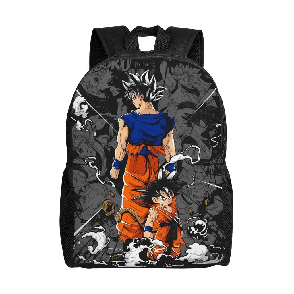 Kid Goku Flying On Nimbus Dragon Ball Backpack Cute Backpacks Youth Hiking Big High School Bags Design Rucksack