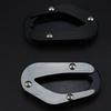 Black Aluminum Motorcycle Kickstand Pad Side Stand Enlarged Base - 1 pc
